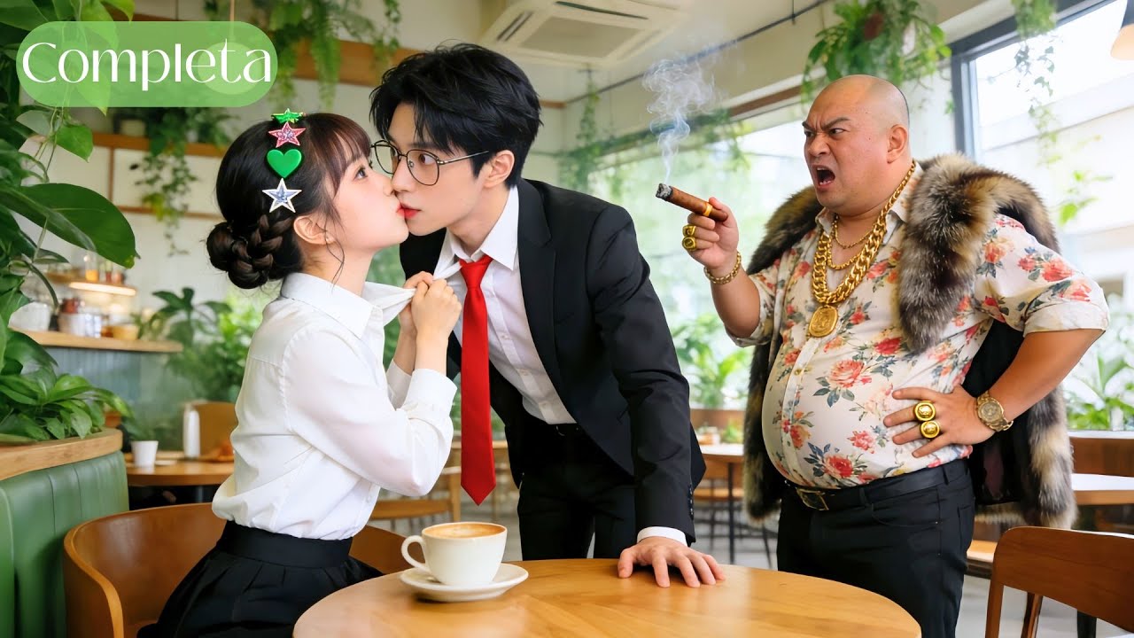Tipo presumido de cita se burla x bajita; ella jala a un CEO alto y guapo y lo besa.