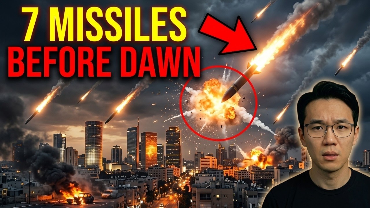 Iran&rsquo;s Overnight Missile Barrage &mdash; Cars Burning Near Tel Aviv