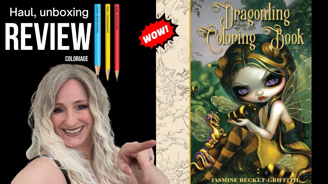 [ REVIEW ] JASMINE Becket-Griffith❣️ Dragonling Coloring Book❣️