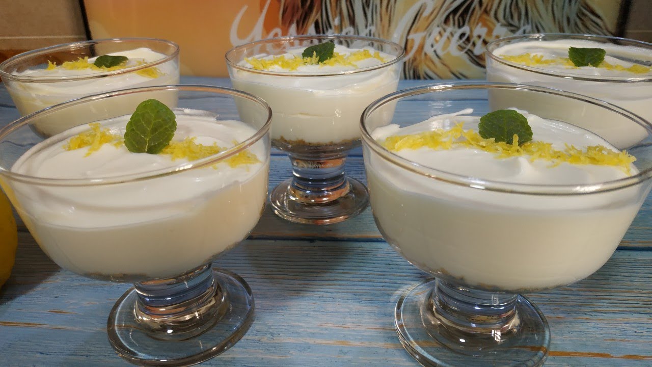 MOUSSE DE LIMÓN 🍋Muy cremoso y delicioso en apenas 3 minutos...CON MAMBO!!!!