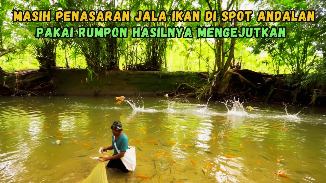 Jala Ikan Pakai Umpan....Hasilnya Bikin Kaget!!! Amazing Fishing Nets