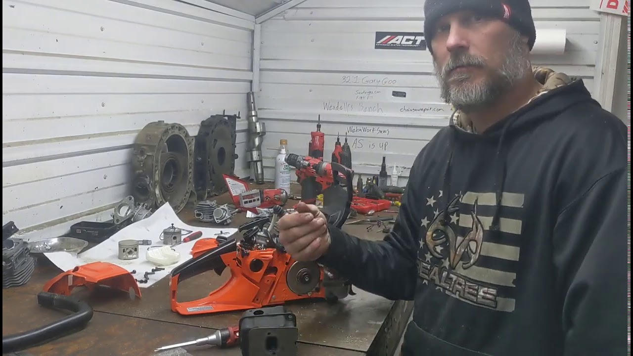 Echo cs 4910 Chainsaw test cuts and tear down