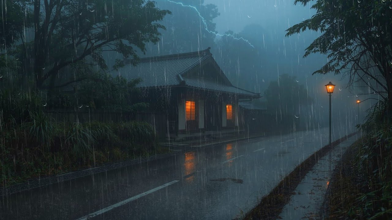 Soft Rain Falling in a Quiet Forest 🌲 | Natural Rain Sounds for Deep Sleep & Stress Relief