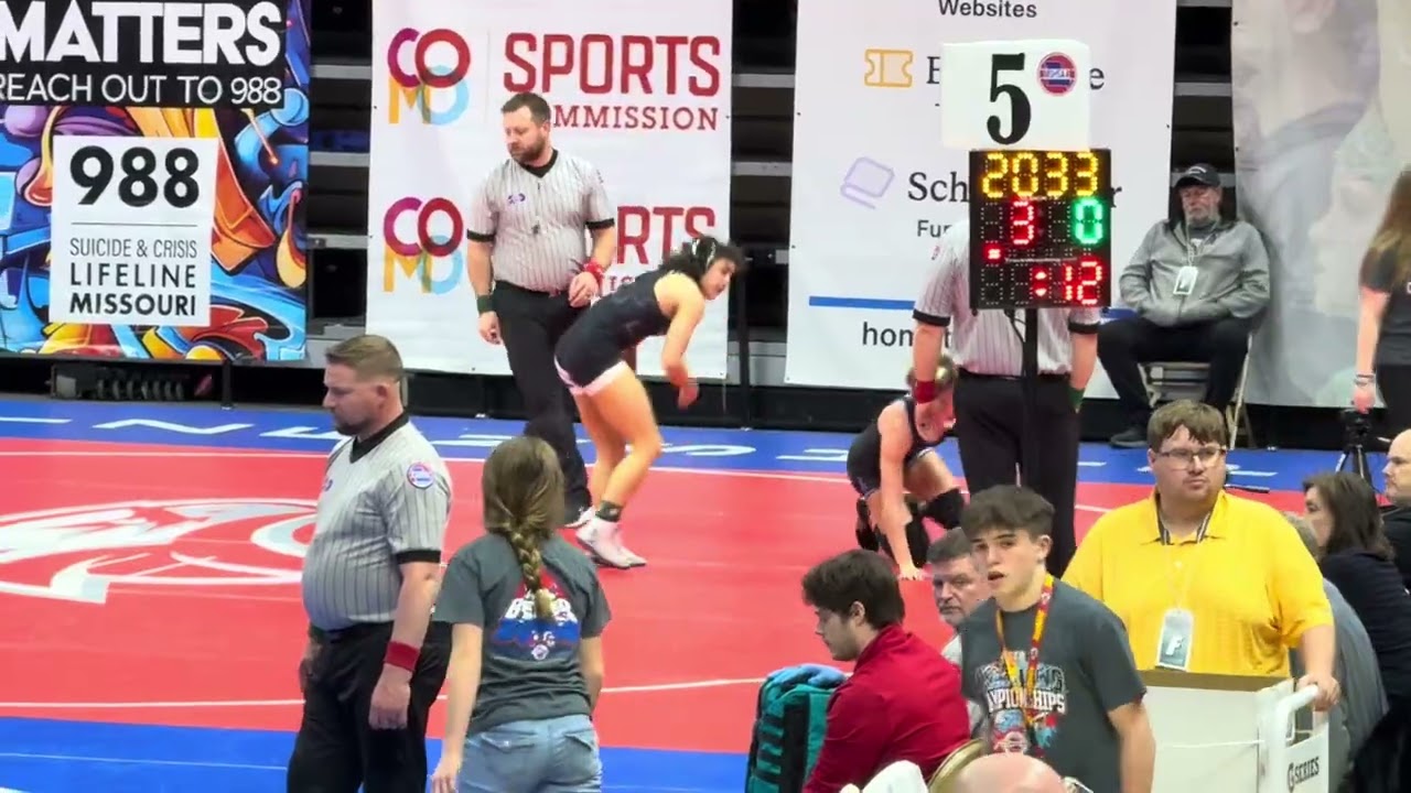 02/27/2026, Lynnae Dixon, 1st match, MSHSAA State Championship…..LET’S GO!!!! 💪🏽🙏🏼