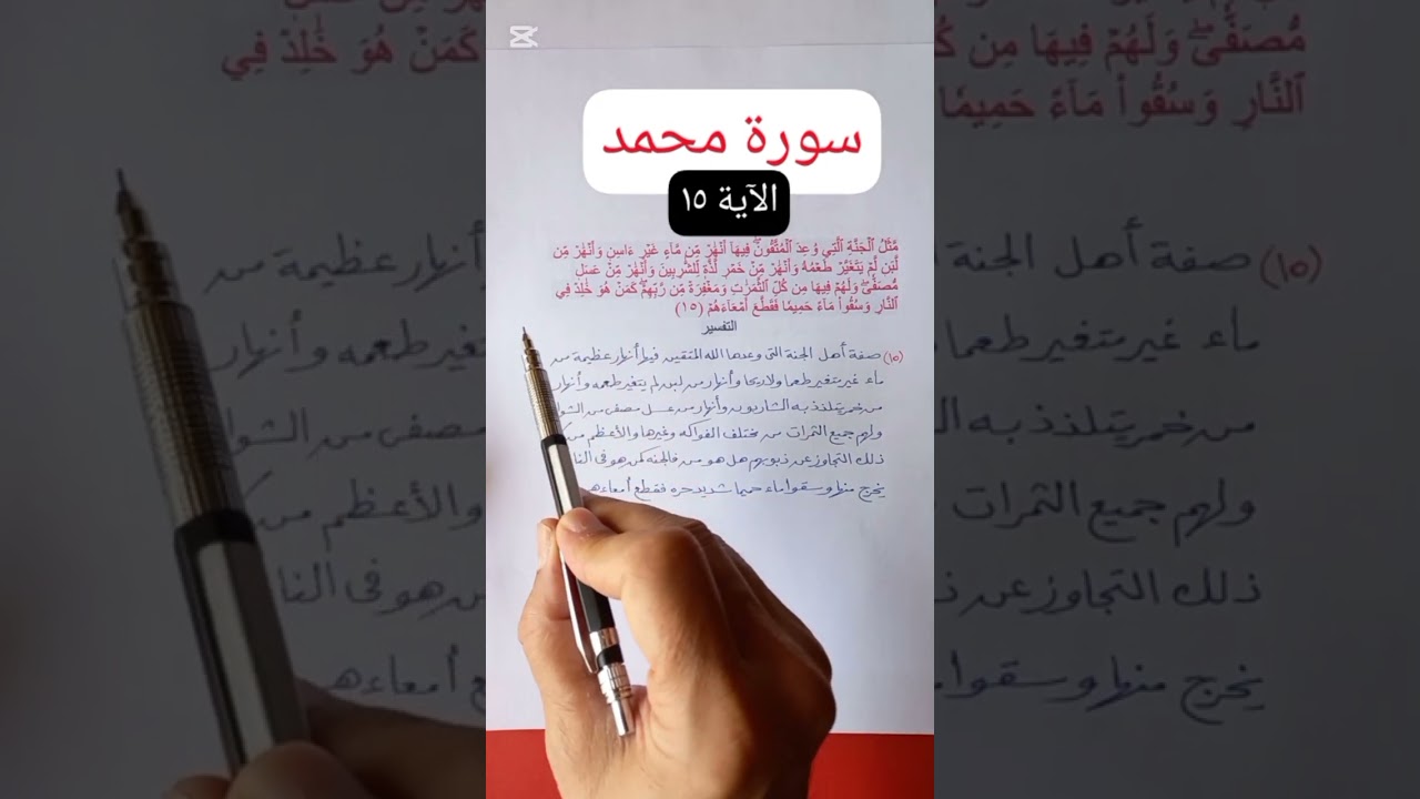 تفسير سورة محمد الآية١٥ #الله#محمد#صدقة_جارية#دعم#اكسبلور#لايك#ترند#قرآن#تفسير#دعم#دبي#القرآن#جديد