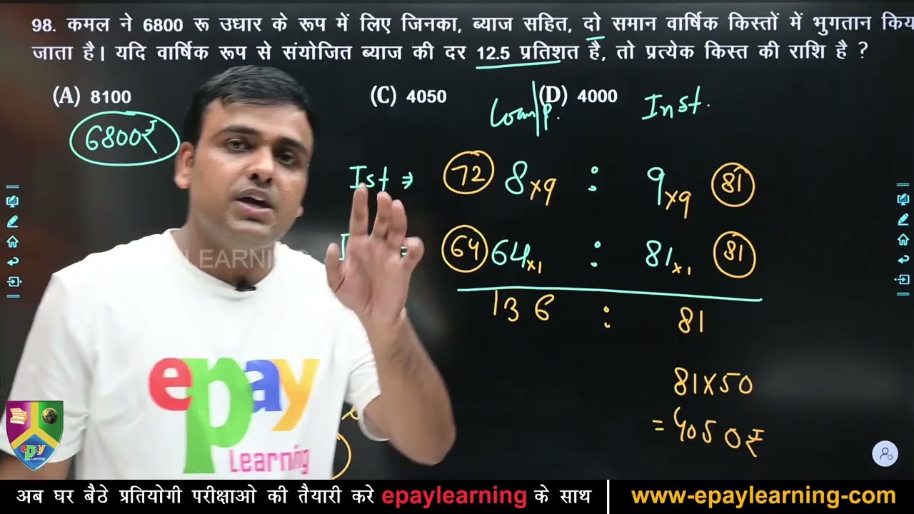 Class 9 | Compound Interest Math | चक्रवृद्धि ब्याज Full Concept | Basic to Advance | shrglobalindia