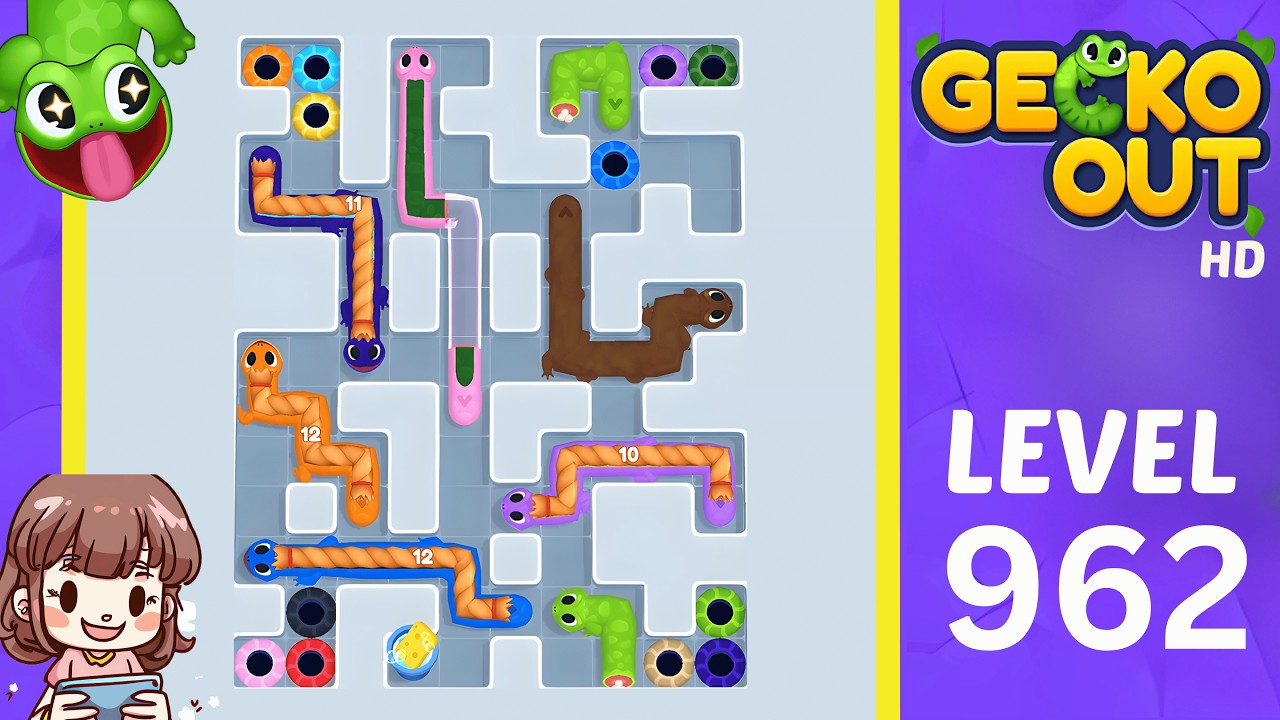 Gecko Out Level 962 Solution Walkthrough