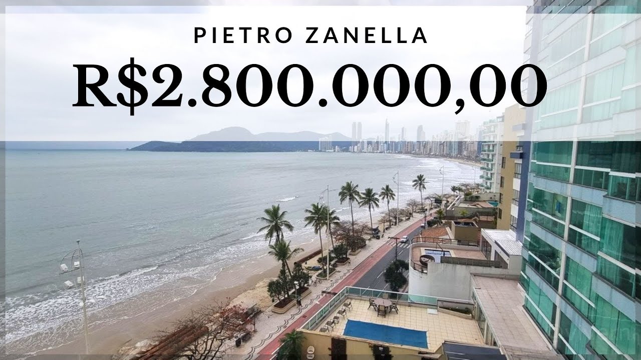 Pietro Zanella, antigo, espaçoso, reformado, frente mar em Balneario Camboriu que está virando luxo