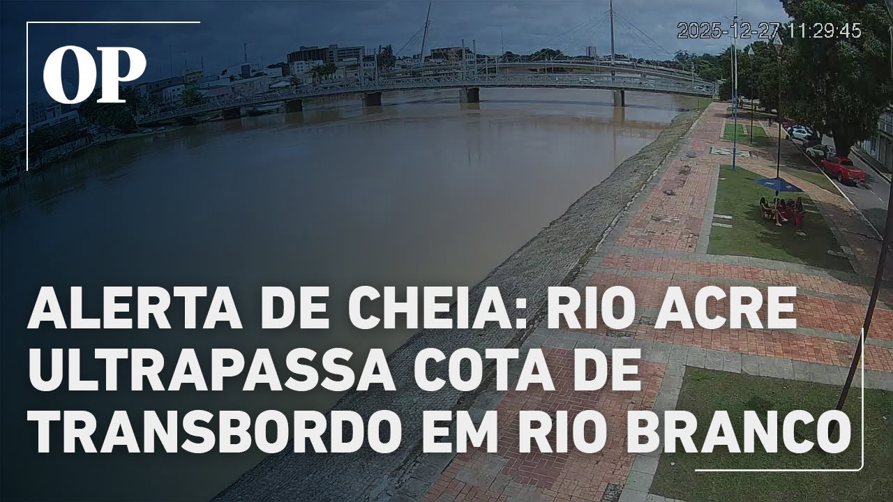 Cheia no Acre: Rio sobe, atinge cota de transbordo e coloca cidade em alerta m&aacute;ximo