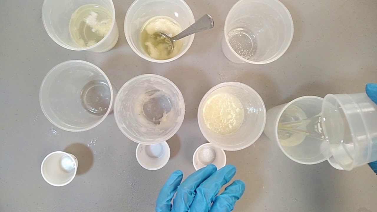 Formación de emulsiones tipo o/w con diferentes emulsificantes