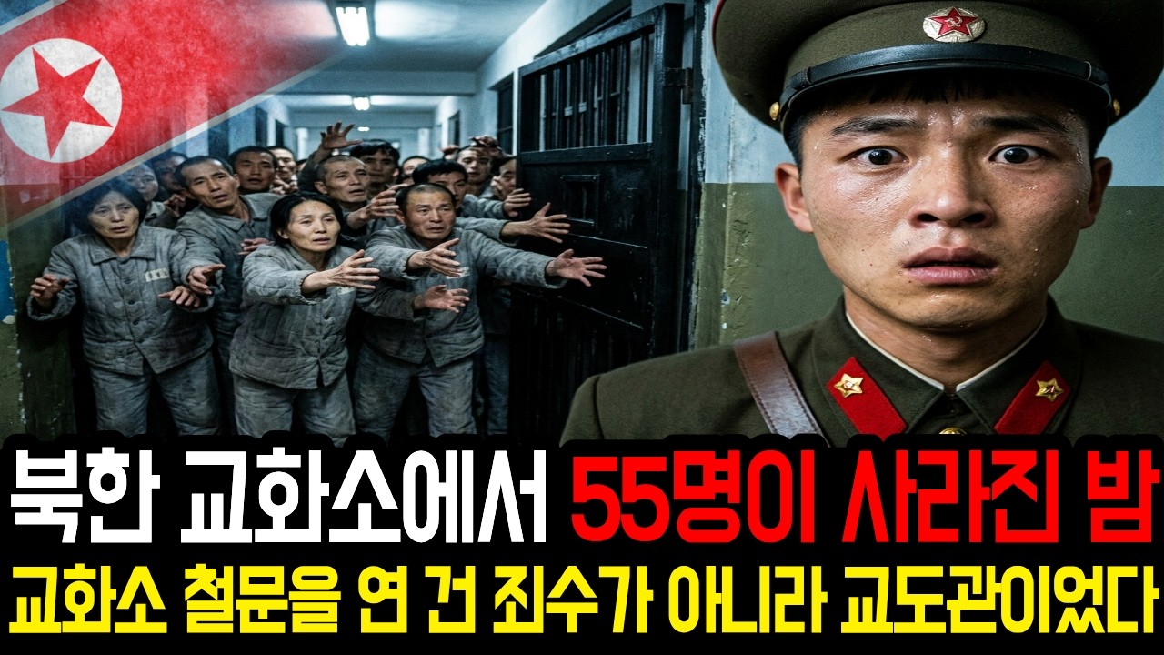 북한 교화소에서 55명이 사라진 밤,교화소 철문을 연 건 죄수가 아니라 절대 흔들리지 않을 것 같았던 교도관이었다