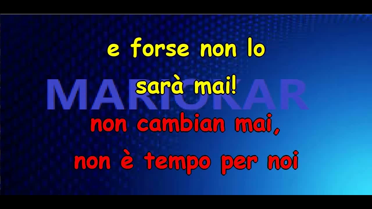 Ligabue   Non e' tempo per noi  karaoke