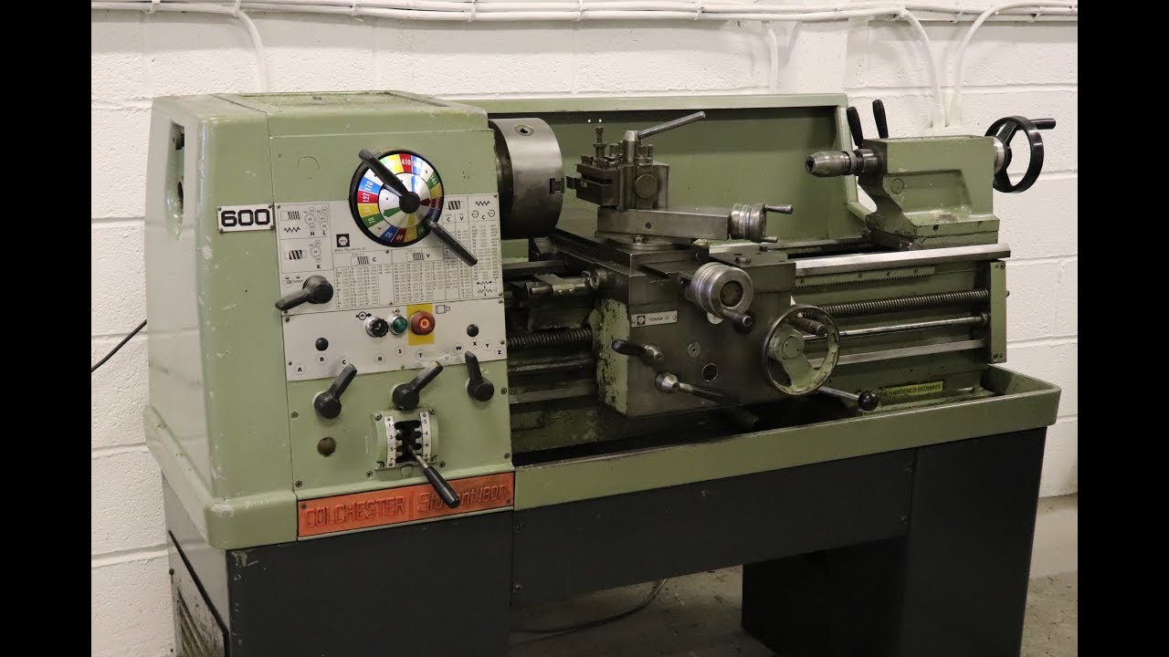 MY NEW OLD LATHE, COLCHESTER STUDENT 1800.