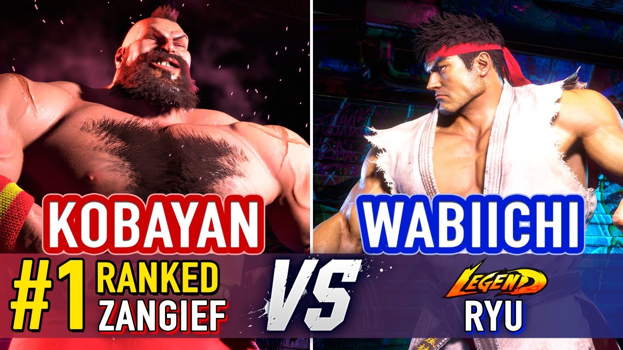 SF6 🤜 Kobayan (#1 Ranked Zangief) vs Wabiichi (Ryu) 🤛 Street Fighter 6 High Level Gameplay