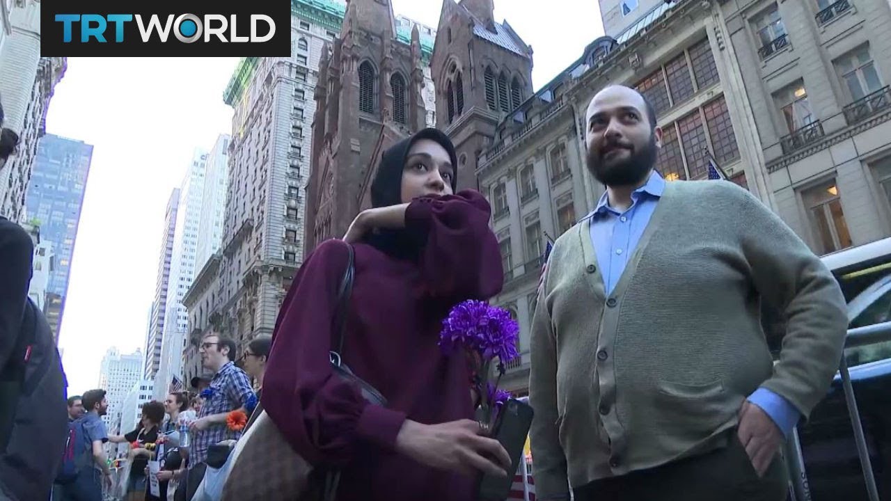 Ramadan in New York: Muslims break fast in front of Trump Tower