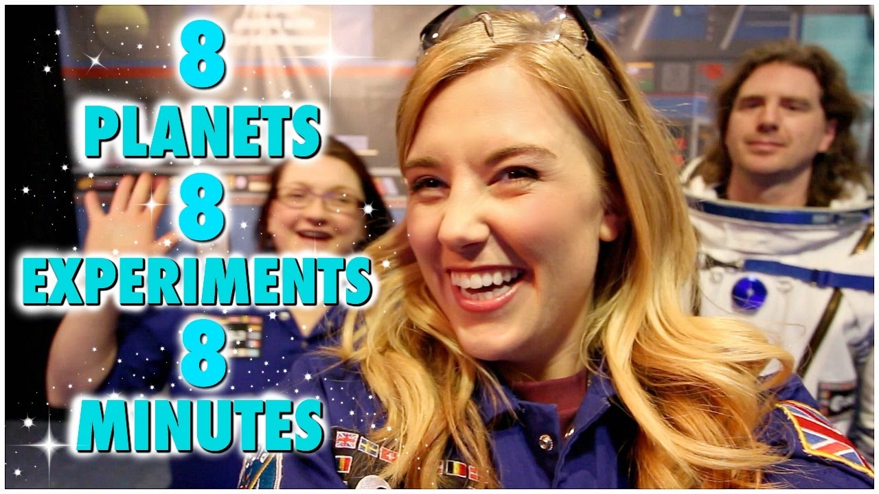 8 Planets, 8 Experiments, 8 Minutes! | Maddie Moate