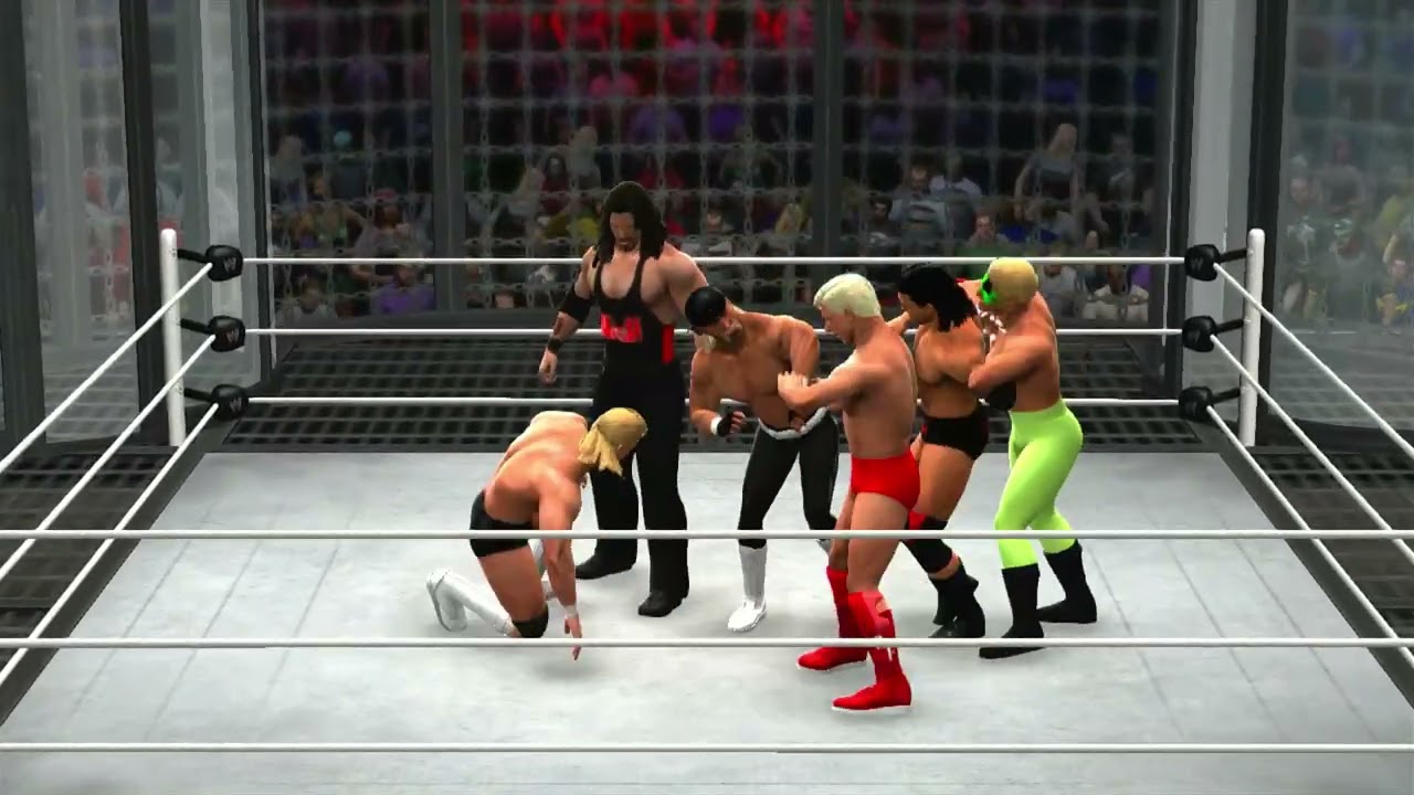 WWE 13 - The nWo vs Team WCW - Wargames/Elimination Chamber Match: WCW Fall Brawl 1996