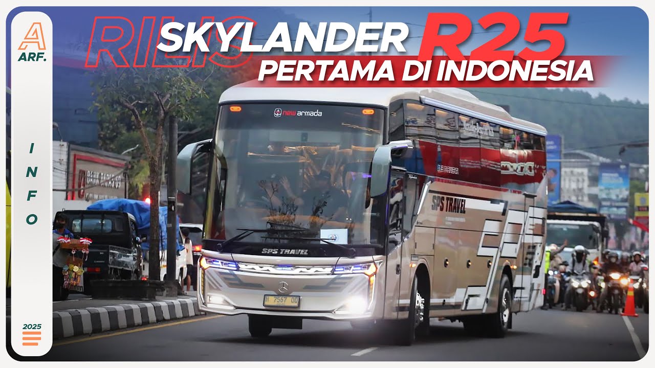 SKYLANDER R25 Pertama di Indonesia Yang Rilis Dari Karoseri New Armada !! Milik PO SPS TRAVEL
