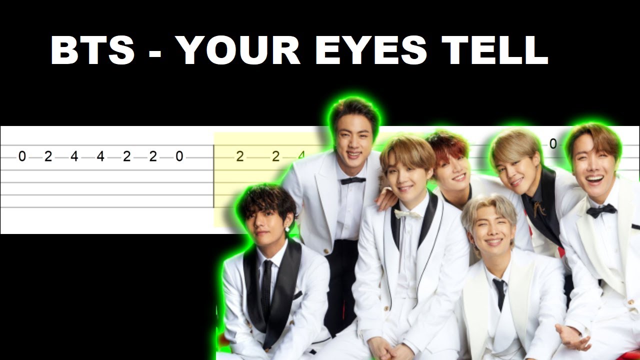 BTS - Your Eyes Tell (Easy Guitar Tabs Tutorial)