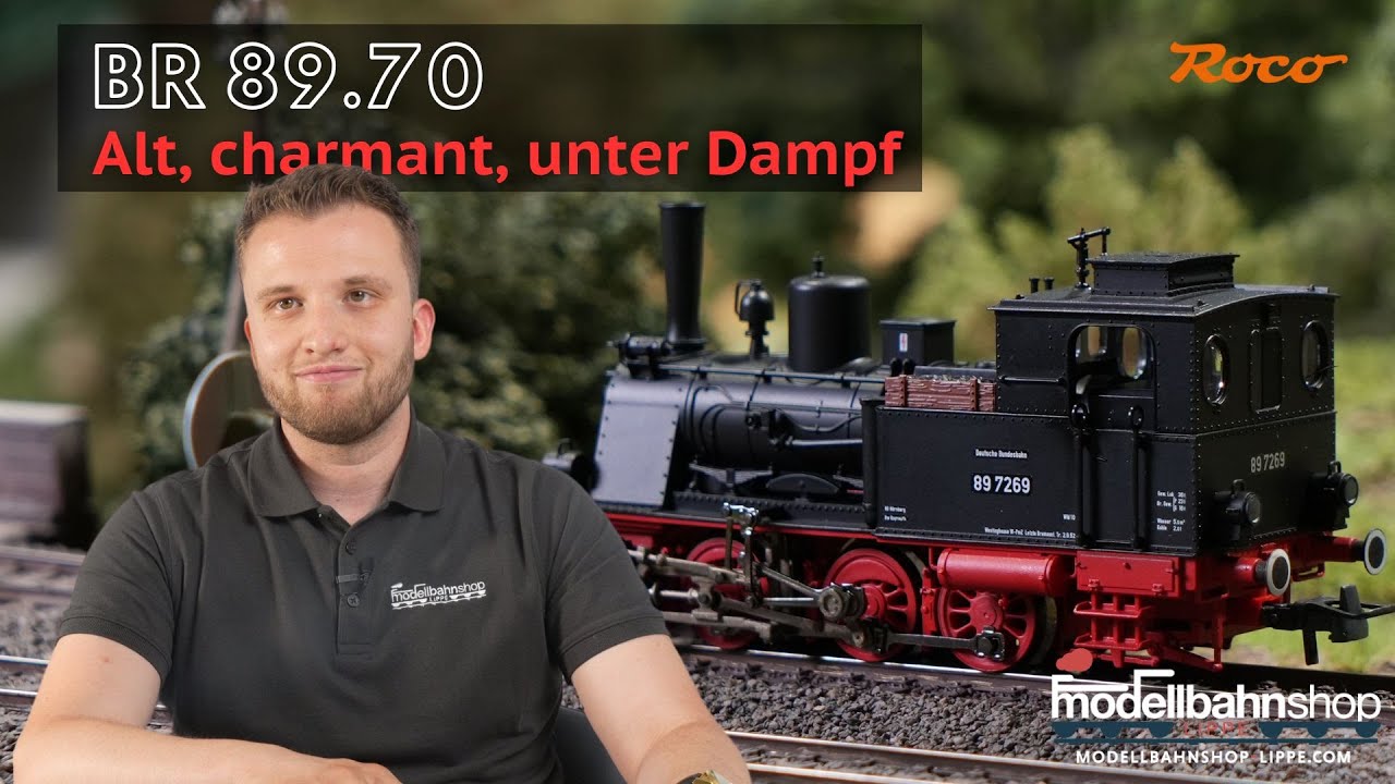 Alt, charmant, unter Dampf | BR 89.70 | Dampf-Tenderlokomotiven | DB | III | Spur H0 | MSL | Roco