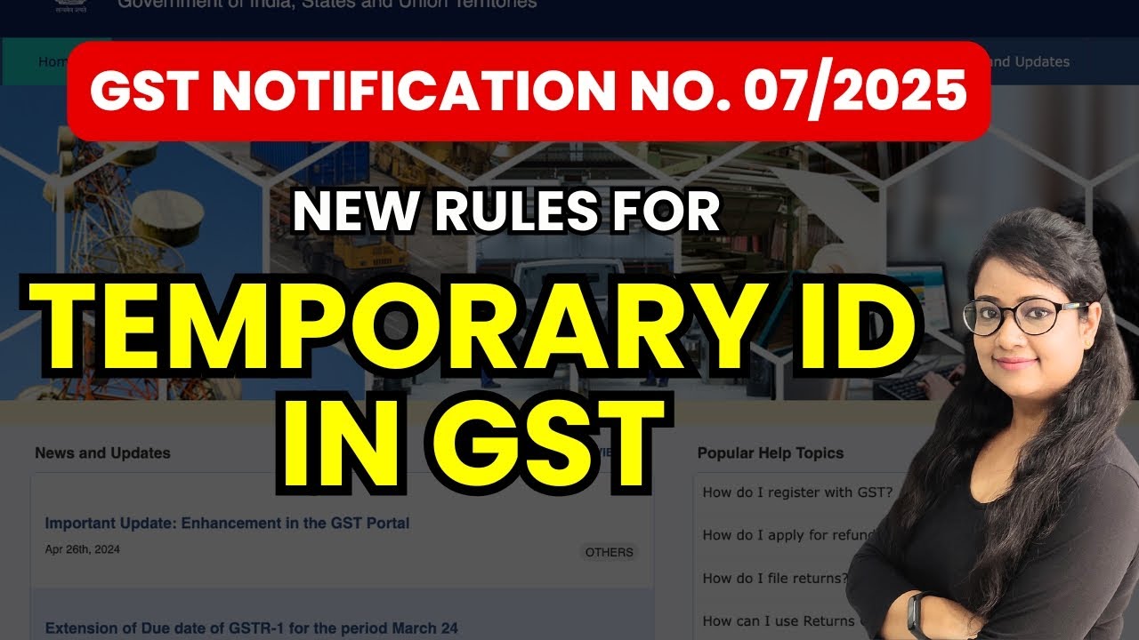 Temporary ID in GST | Temporary GST number