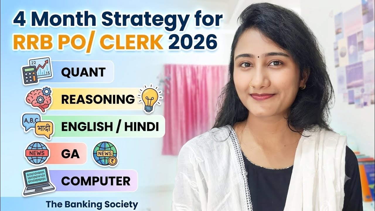 🔥 RRB PO & Clerk 2026&ndash;27 | 4-Month Ultimate Preparation Strategy | Complete Study Plan#rrb #exam #yt
