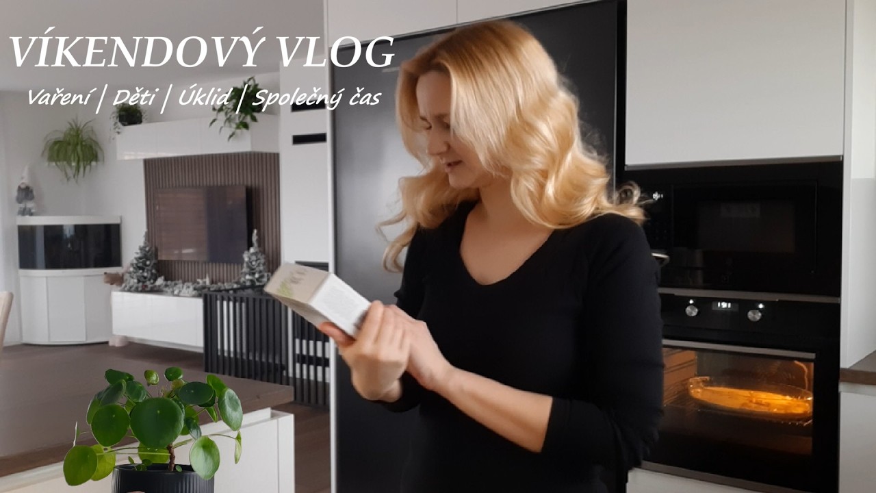 Víkendový vlog | Vaření 🍲, úklid, učení 📖 & hernička s dětmi🛝