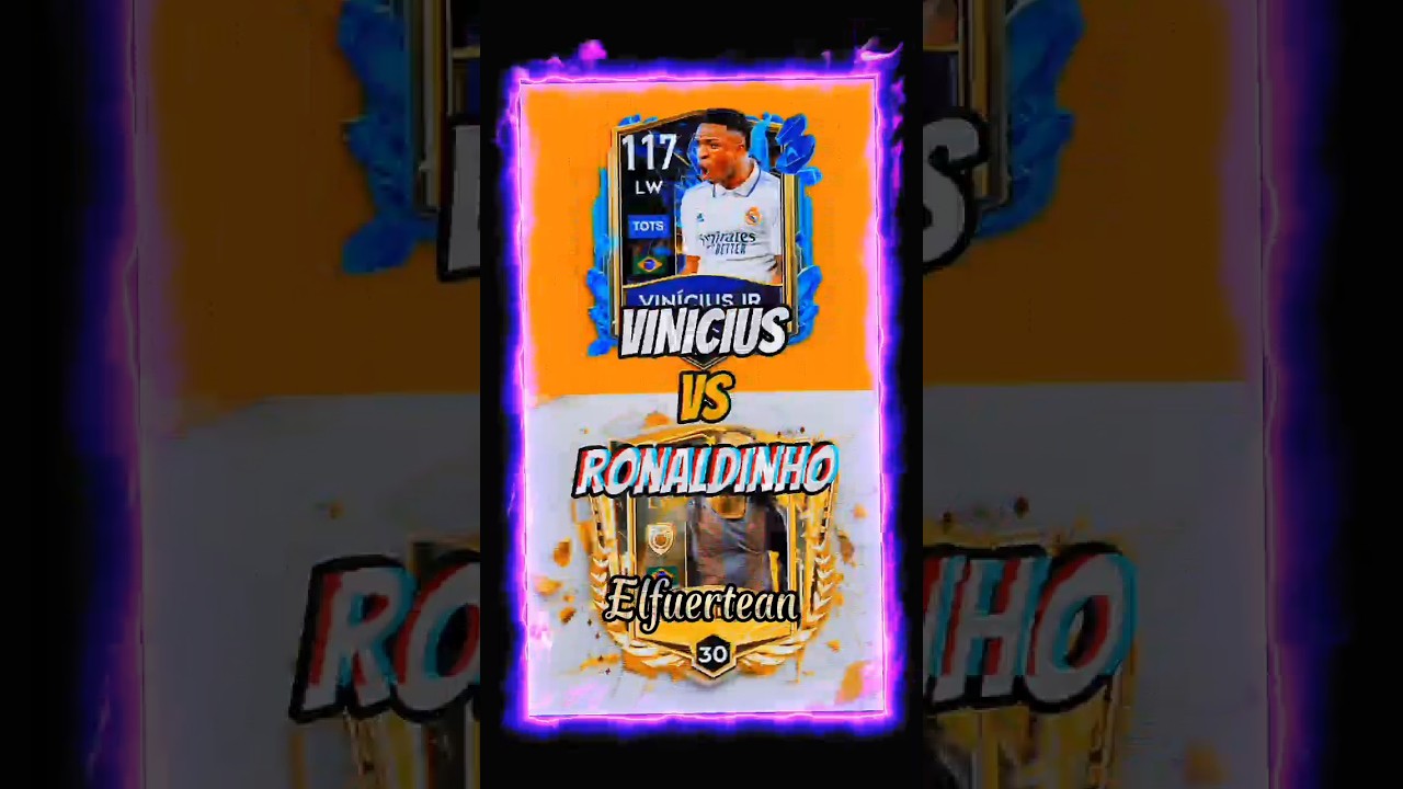 Vinicius TOTS 🇧🇷 vs Ronaldinho Icono Prime 🇧🇷 en FIFA Mobile!!