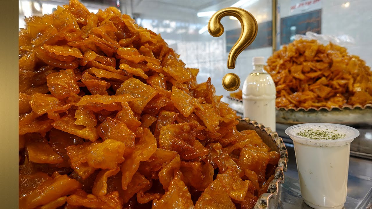 500 years of tradition! A yogurt drink and fried pastry fit for royalty / Iranian street food