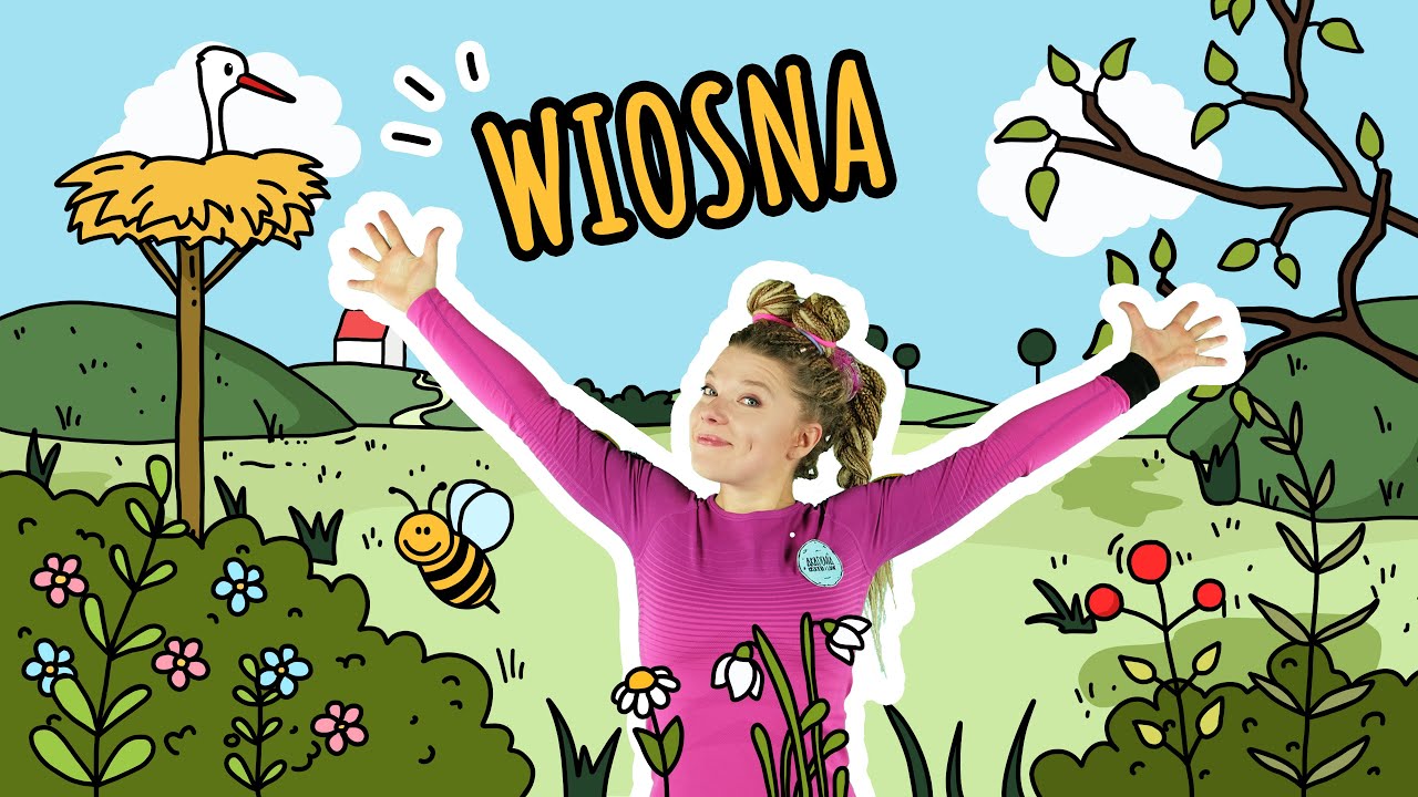 Pierwsze oznaki wiosny - zabawa w ruchu, ćwiczenia dla dzieci, вправи для дітей, моторна історія
