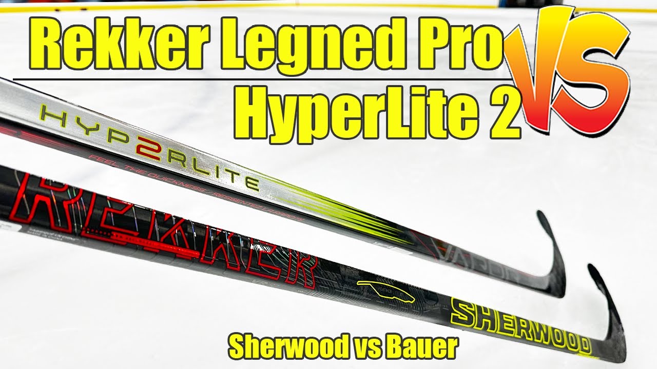 Обзор хоккейных клюшек Sherwood Rekker Legend Pro и Bauer Hyperlite 2 — клюшка, выбранная Конноро...