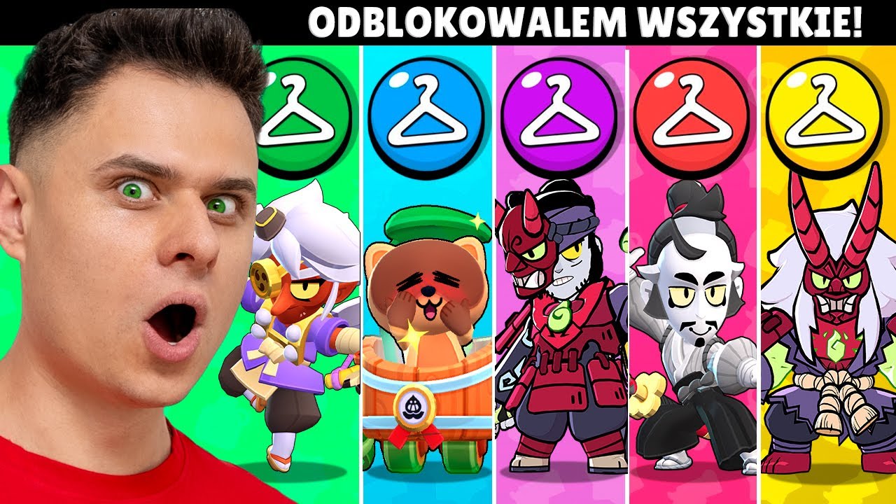 Odblokowałem WSZYSTKIE Skiny SAMURAJÓW  w Brawl Stars!