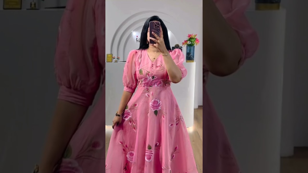 Meesho fabric convert into dress idea💝 #meesho #trending