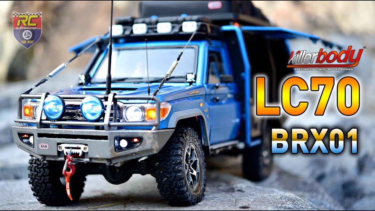 Land Cruiser LC70 (BRX01 chassis) Killerbody & rear bucket Build | 1/10 Rc car | Test RUN