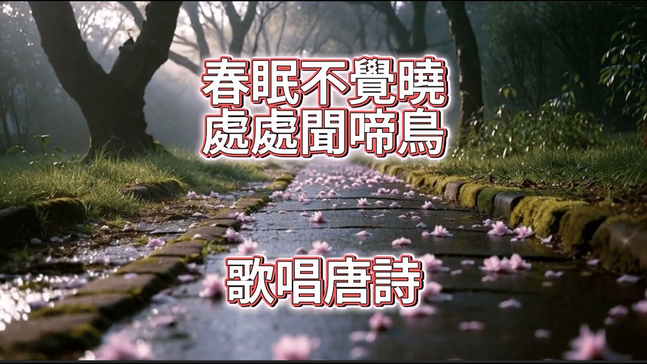 春眠不覺曉，處處聞啼鳥 |春曉 - 孟浩然 Meng Hao Ran - A Spring Morning