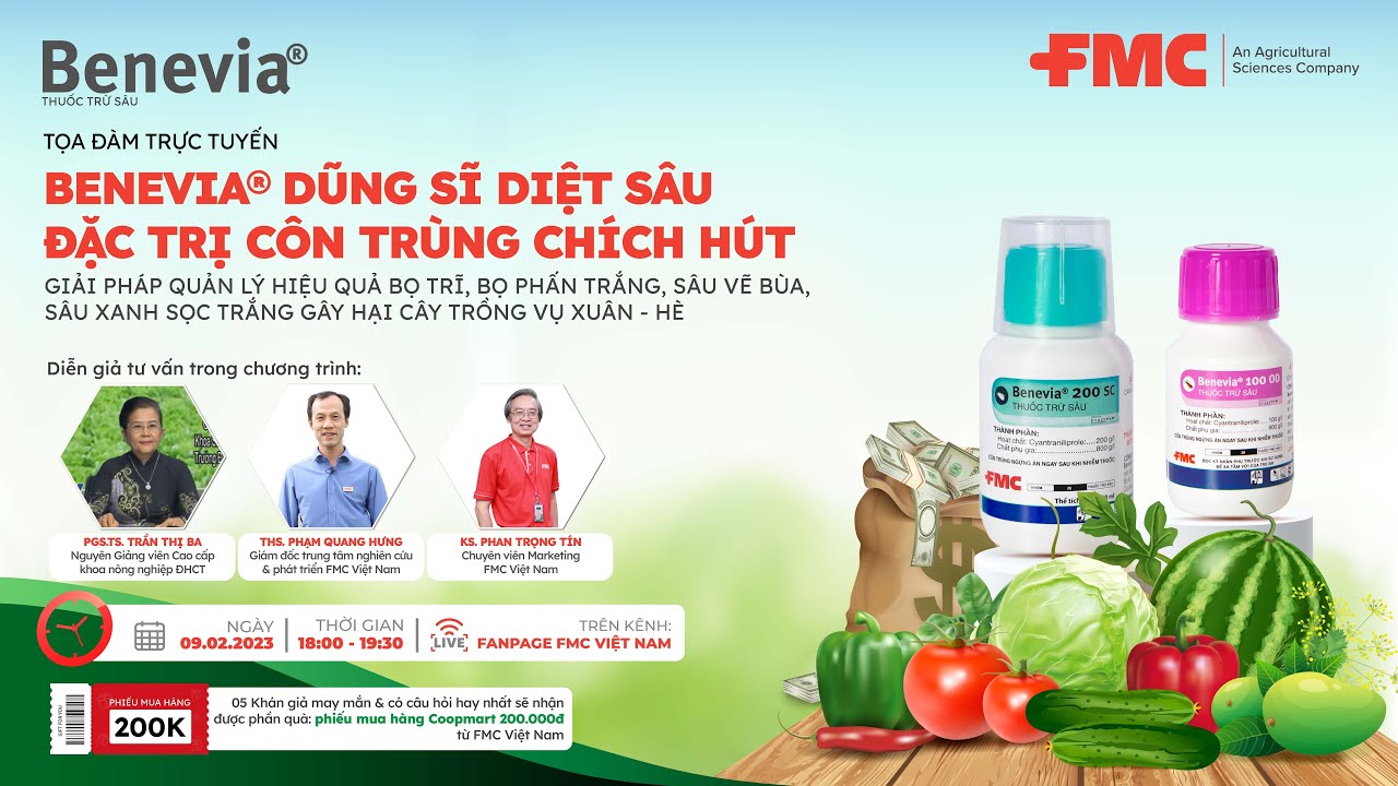 [CHƯƠNG TRÌNH TƯ VẤN TRỰC TUYẾN BENEVIA® DŨNG SĨ DIỆT BỌ TRĨ - ĐẶC TRỊ CÔN TRÙNG CHÍCH HÚT