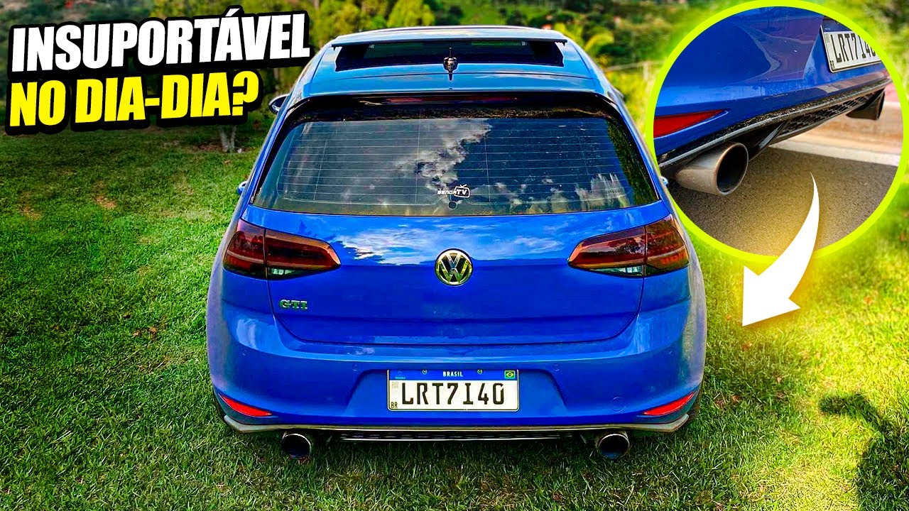 COMO É ANDAR COM O ESCAPE DIRETO FULL INOX 304 NO DIA-DIA DE GOLF GTI