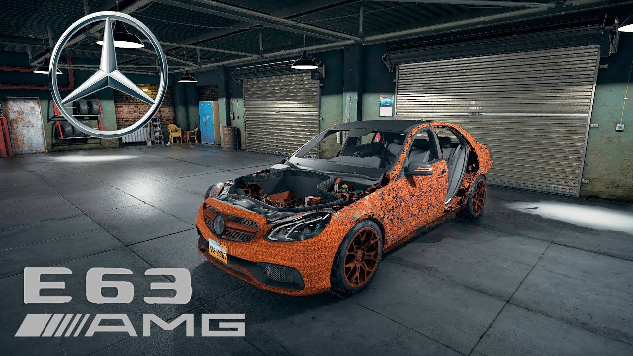 Restoration Mercedes-Benz E63 AMG - Car Mechanic Simulator 2018