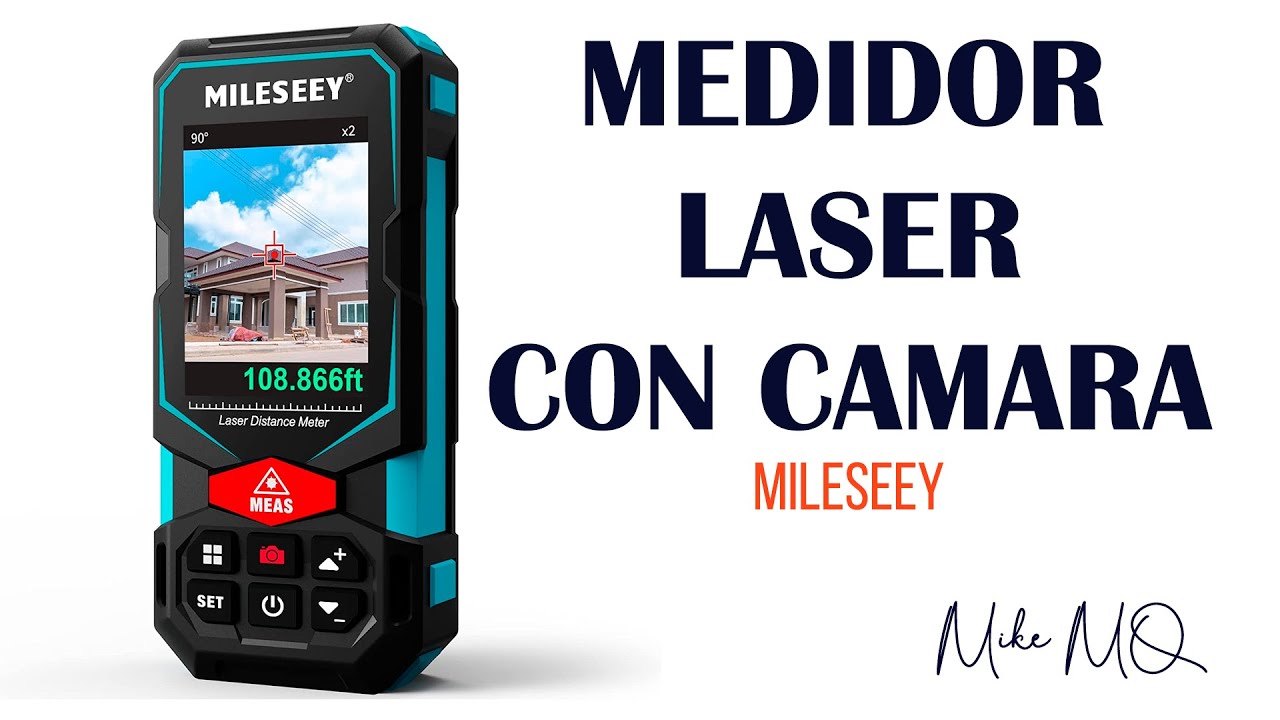 MEDIDOR LASER S7 Con cámara de Puntero, tecnología P2P. MILESEEY