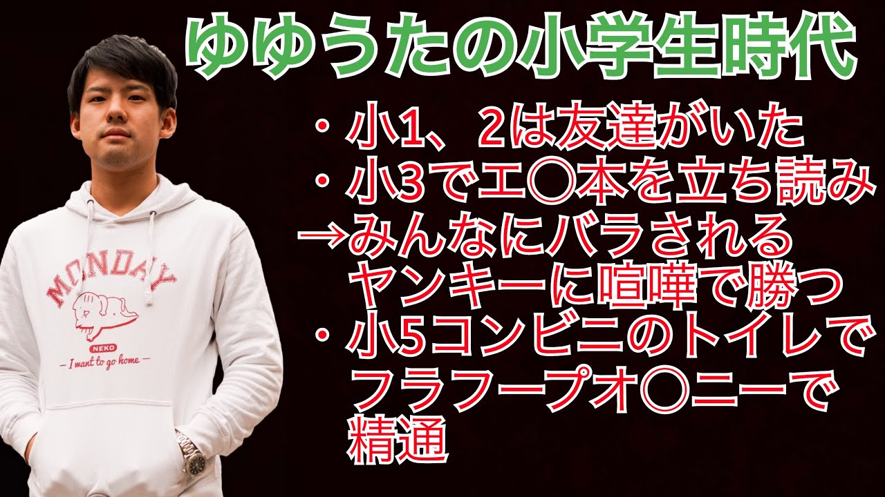 【切り抜き】自分とゆう化け物の半生を語るゆゆうた〜小学生編〜