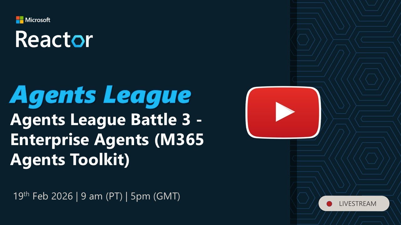 Agents League Battle 3 - Enterprise Agents (M365 Agents Toolkit)