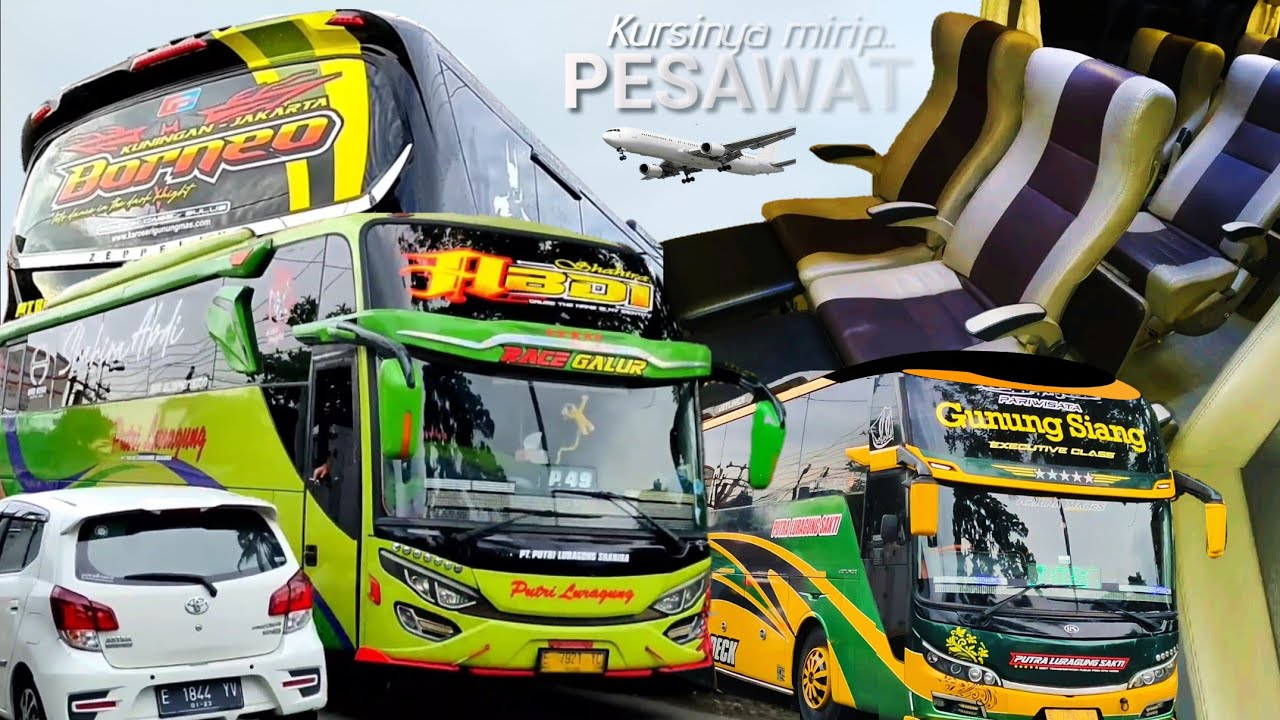 6 Bus Mewah milik LURAGUNG GRUP‼️di Jam Siang beserta Jadwalnya , Cekidot👇🏻‼️😎😎