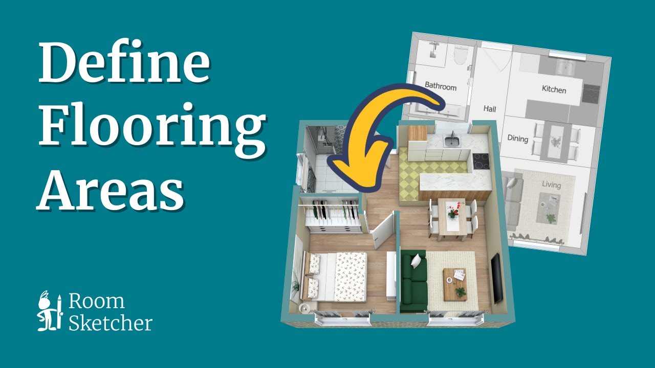 Define Flooring Areas in a Room with Divider Lines