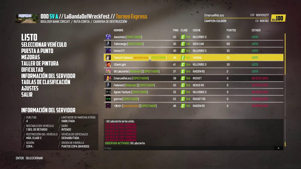 Duelos en WreckFest! Partidas Online La BANDA DEL WRECKFEST
