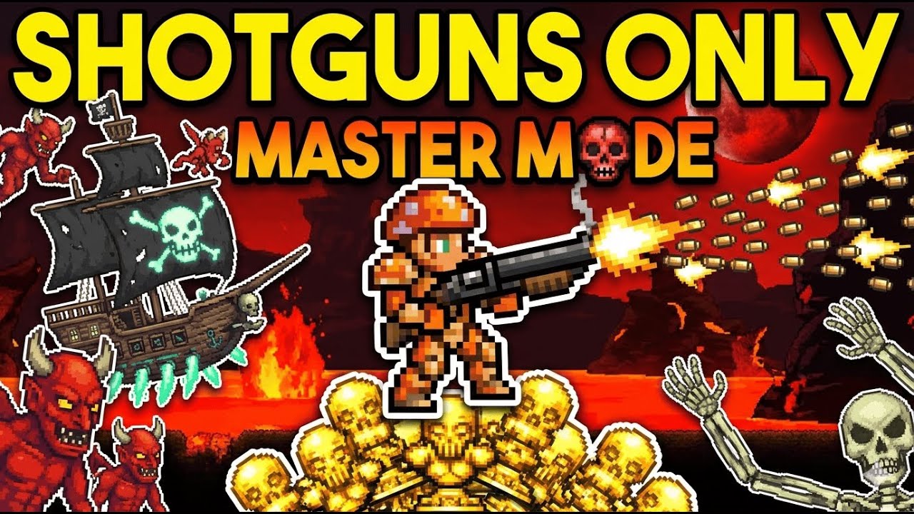 TERRARIA - DAY 3 SHOTGUN ONLY (MASTER MODE)