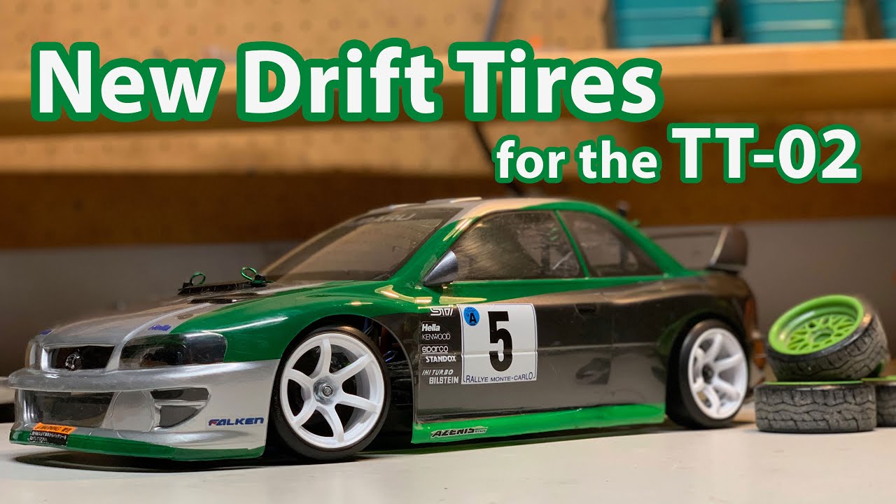 TT-02 Gets new Drift Tires by Yokomo for asphalt pavement cement surfaces