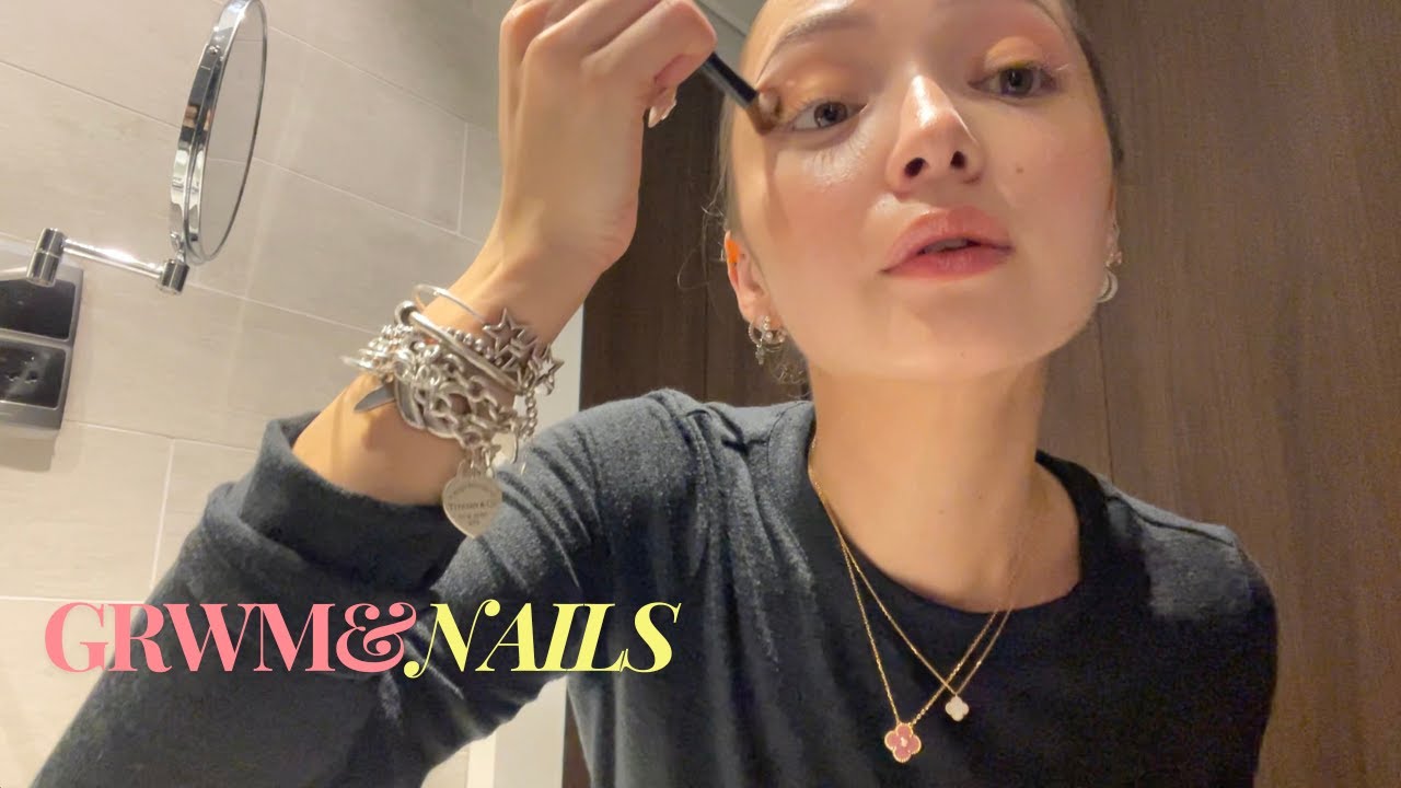 nails & grwm for dinner 💅