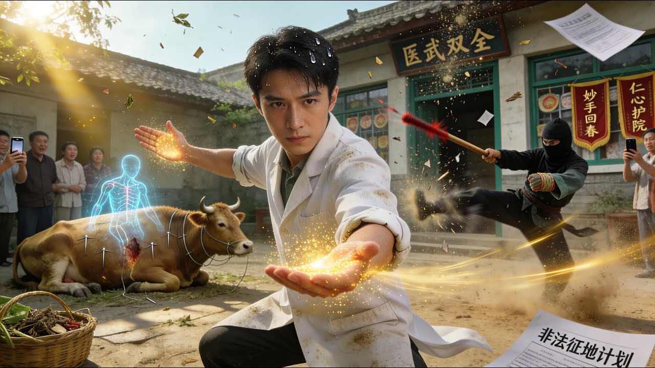 獸醫李小虎被打後獲仙人傳承，習得頂尖醫術。他治好村民頑疾，識破反派陰謀，還幫診所化解危機，憑醫術與智慧在村里立足，守護身邊人，開啟行醫濟世的人生！#無腦劇 #完結短劇#短劇