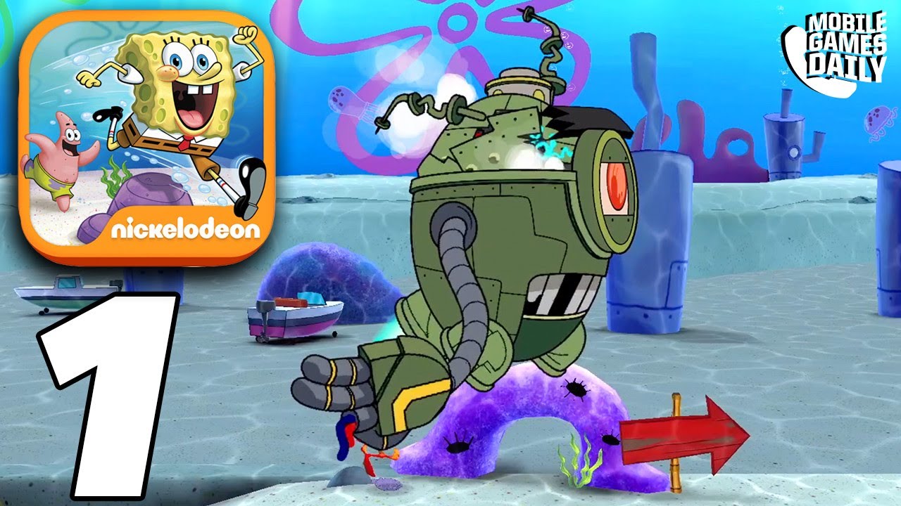 SPONGEBOB PATTY PURSUIT Gameplay Walkthrough Part 1 - Bikini Bottom Boss (Apple Arcade)