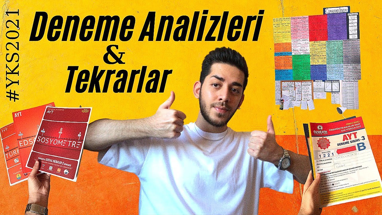 Deneme Analizlerimi ve Tekrarlarımı Nasıl Yaptım? Hangi Ayda Kaç Netteydim? Düşüşler... #YKS2021